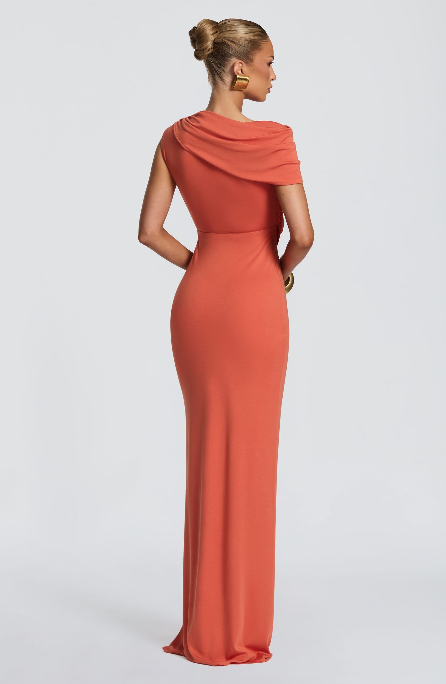 Maxivestido de verano Sienna en naranja quemado