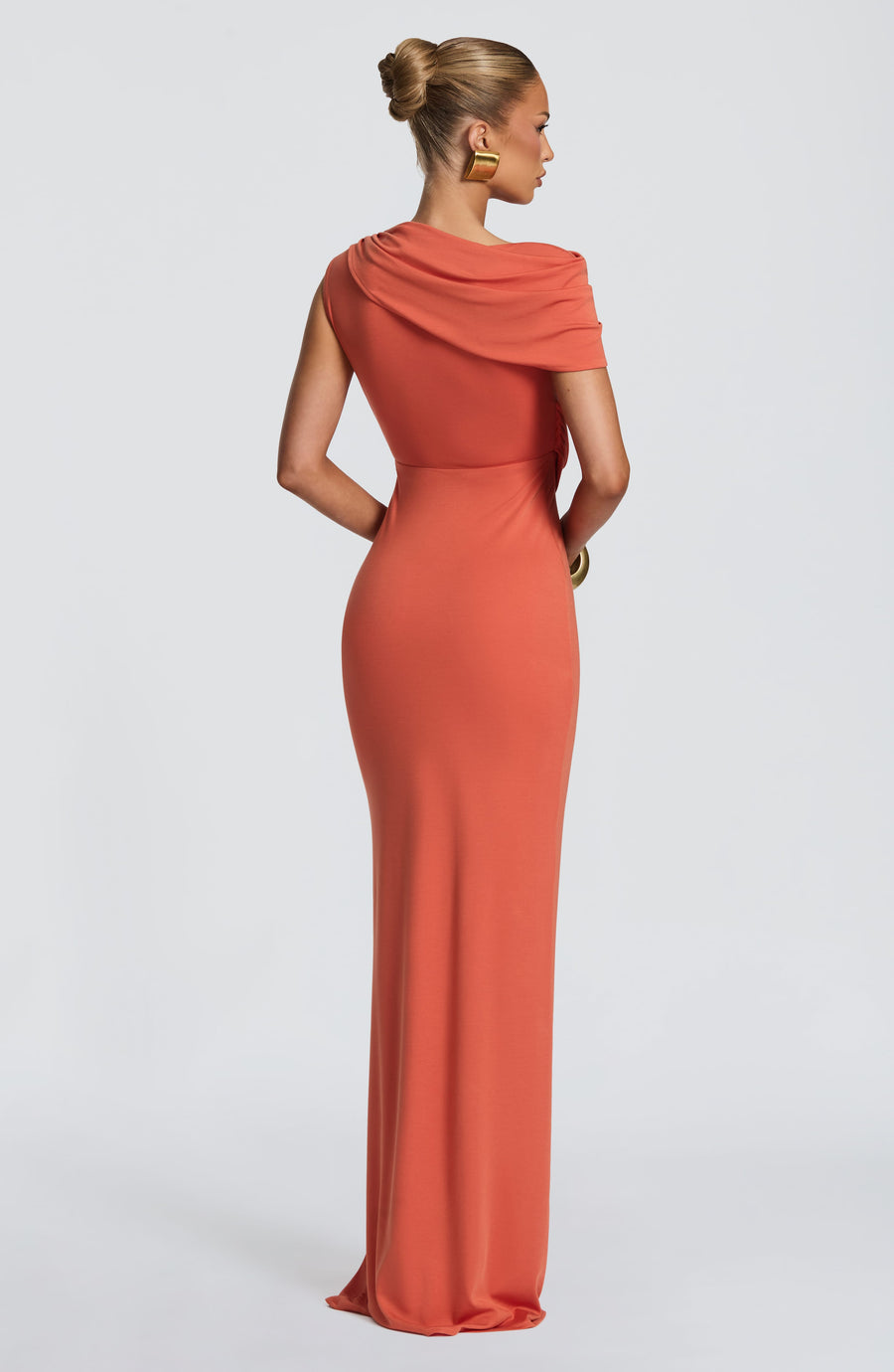 Maxivestido de verano Sienna en naranja quemado