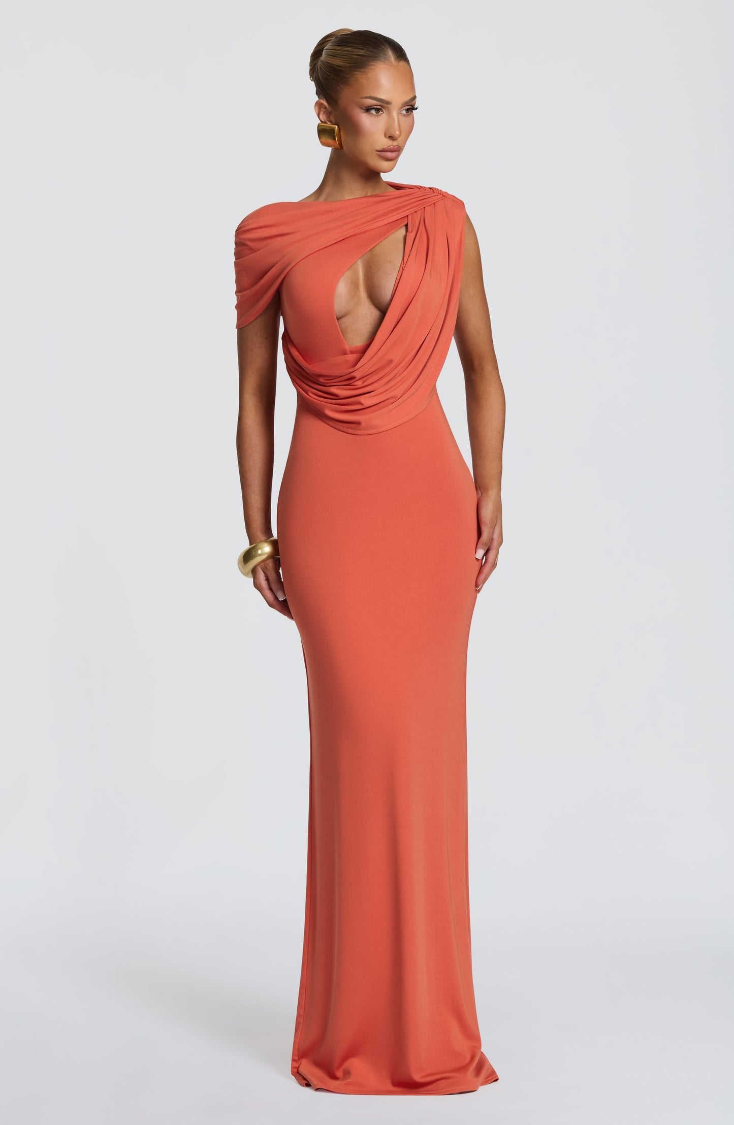 Maxivestido de verano Sienna en naranja quemado