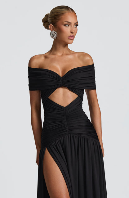 Vestido largo de verano Sophia negro