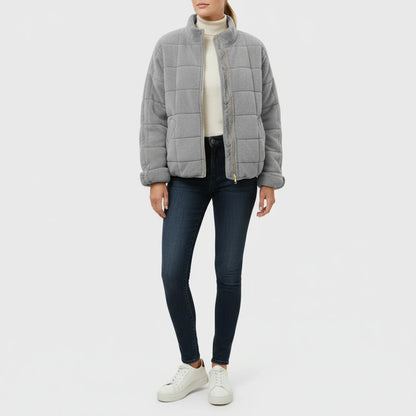 Luvrefashion | Ladies' Quilted Flight Jacket in Green - image 10