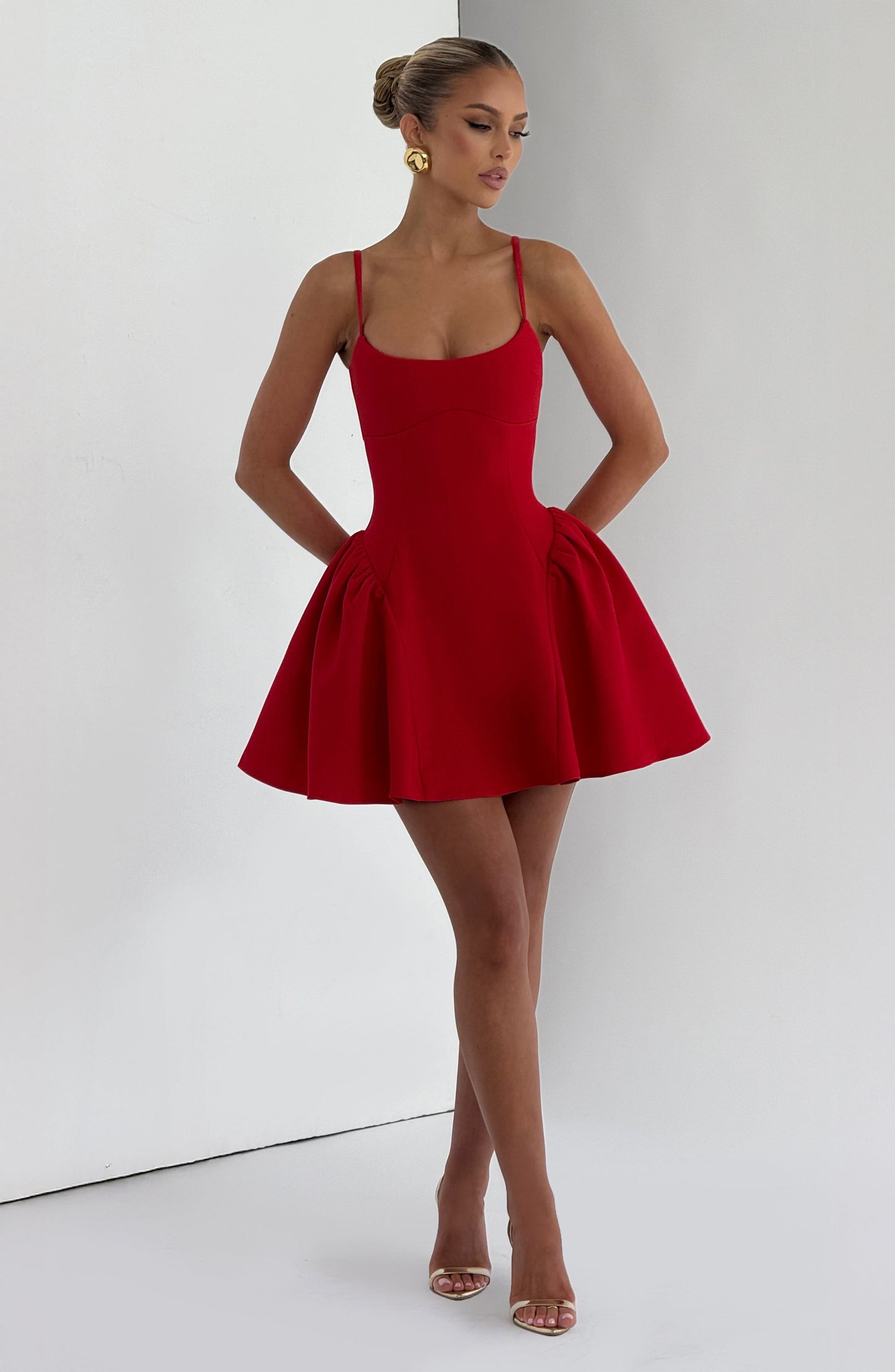 Minivestido de verano rojo Sophie - Lindo vestido de verano