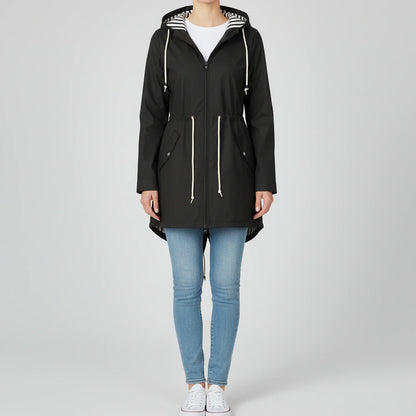 Luvrefashion | Anorak Jacket with Hood for in Black - front view
