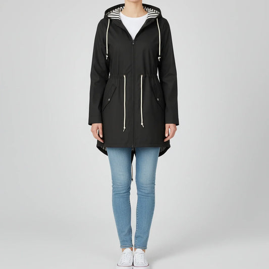 Luvrefashion | Anorak Jacket with Hood for in Black - front view