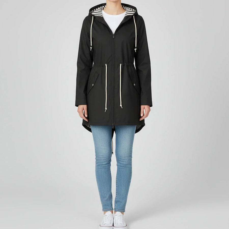 Luvrefashion | Anorak Jacket with Hood for in Black - front view