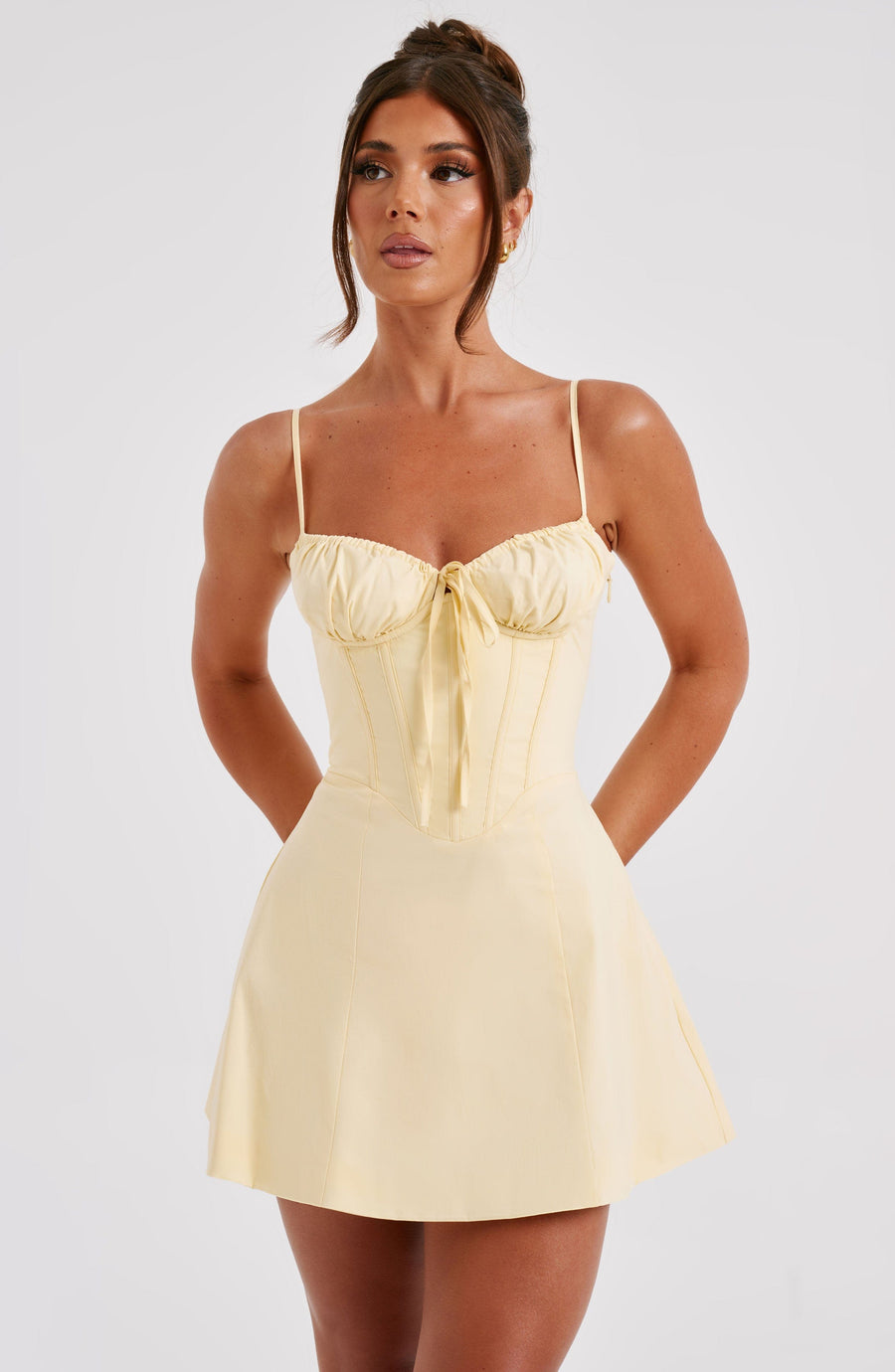 Minivestido Chloe Lemon Lace