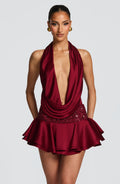 Sophia Burgundy Skort - Estilo informal de verano