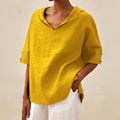 Lena | Camisa informal de cuello en V para mujer con estilo sencillo