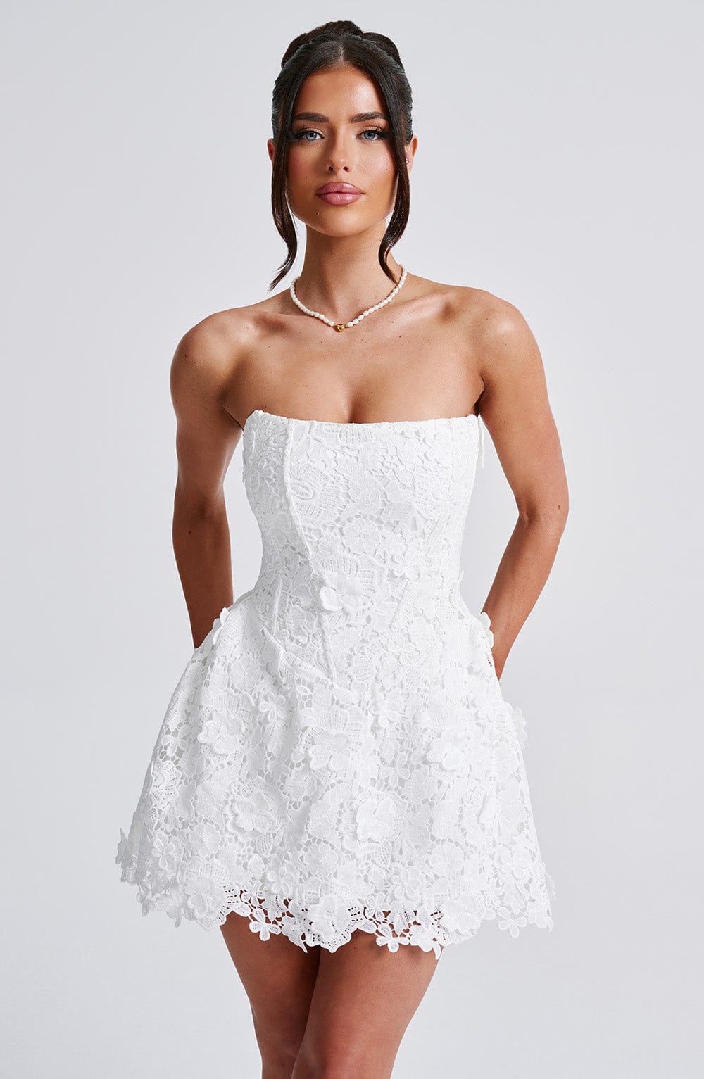 Minivestido de verano Chloe Ivory