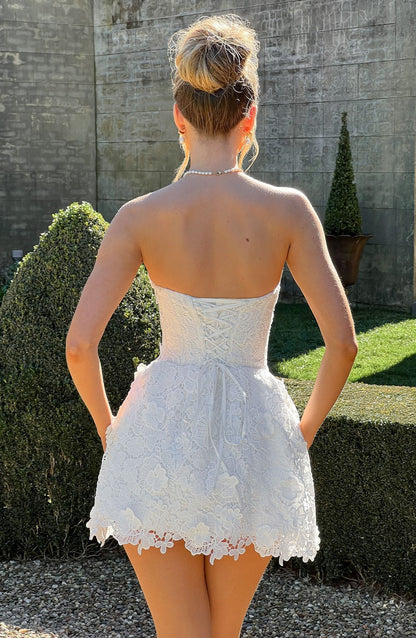 Minivestido de verano Chloe Ivory