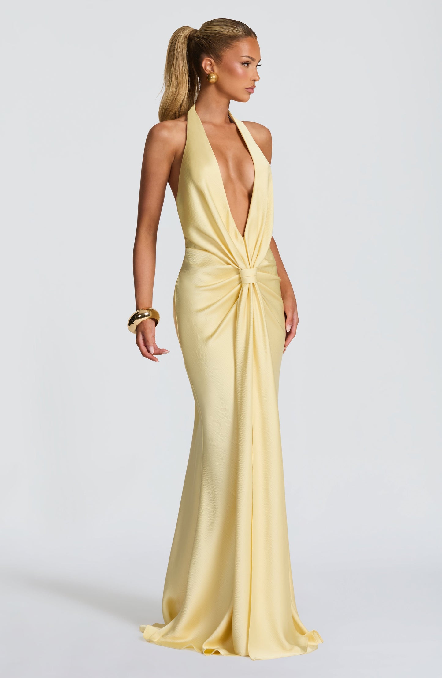 Vestido veraniego largo Chloe Lemon