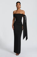 Vestido maxi negro Addie