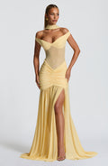 Vestido largo Alaia de limón