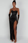 Vestido maxi negro Alora