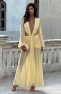 Vestido largo Andrina Lemon