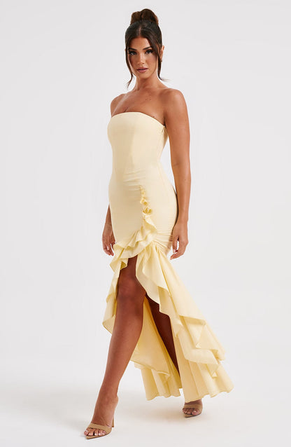 Luvrefashion | Angelina Lemon Maxi Dress in XS - image 6