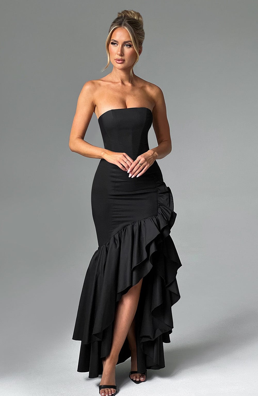 Luvrefashion | Black Angelina Maxi Dress in XS - image 11