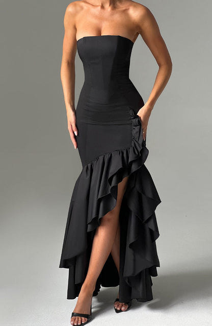 Luvrefashion | Black Angelina Maxi Dress in XS - image 7