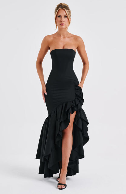 Luvrefashion | Black Angelina Maxi Dress in XS - image 8