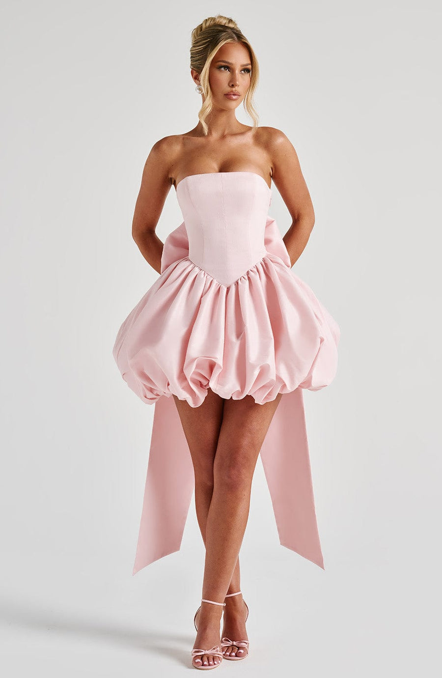 Luvrefashion | Blush Lotus Mini Dress in XS - image 7