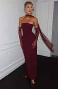 Vestido largo Cherry Lacquer Yulia