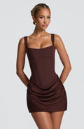 Vestido Cornelia Petite - Ciruela Marrón
