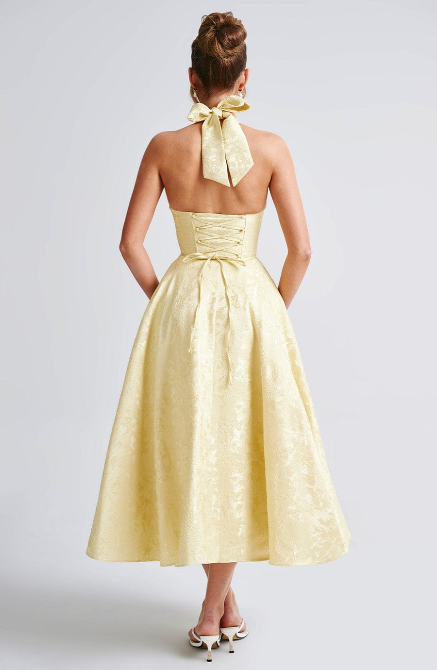 Luvrefashion | Effie Lemon Midi Dress in XS - detail view