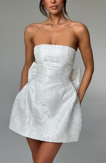 Luvrefashion | Elenora Ivory Mini Dress in XS - image 10