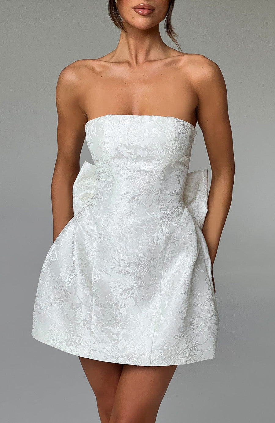 Luvrefashion | Elenora Ivory Mini Dress in XS - image 11