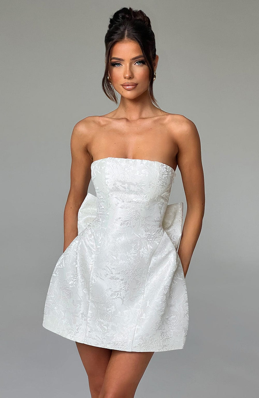 Luvrefashion | Elenora Ivory Mini Dress in XS - image 12