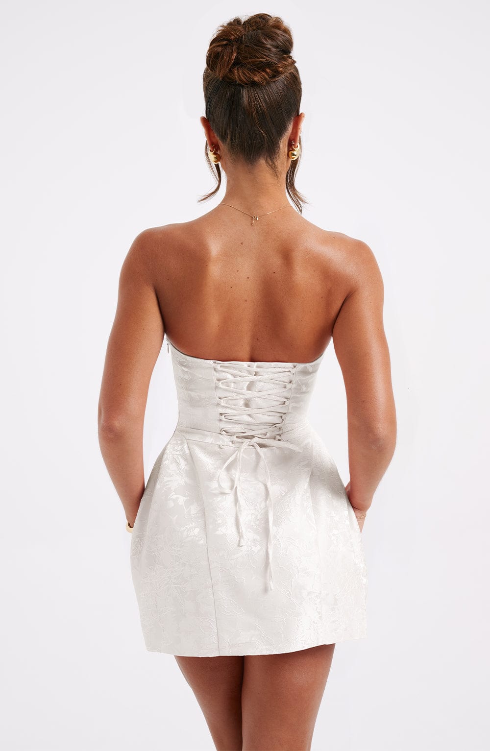 Luvrefashion | Elenora Ivory Mini Dress in XS - image 9
