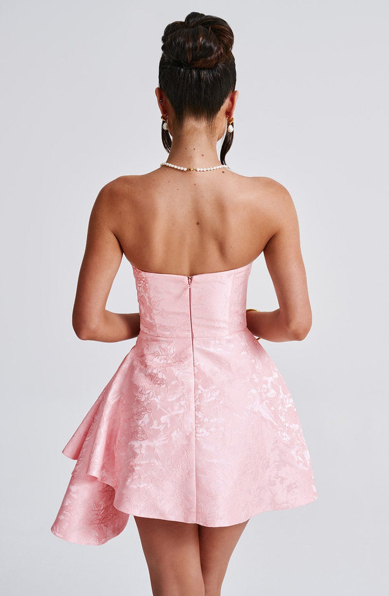 Luvrefashion | Elodie Romper Blush Pink in XS - side view