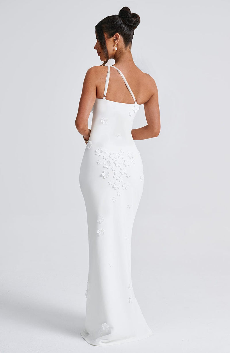 Luvrefashion | Ivory Cynthia Maxi Dress in XS - side view
