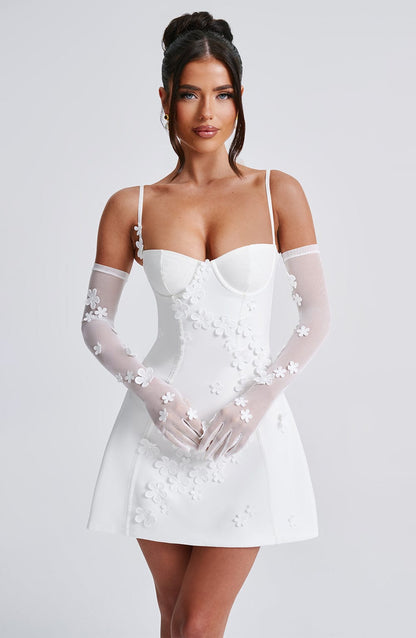 Luvrefashion | Ivory Dalary Short Dress in XS - image 7