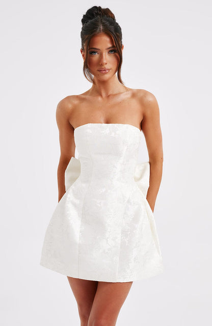 Luvrefashion | Ivory Elenora Mini Dress in XS - image 8