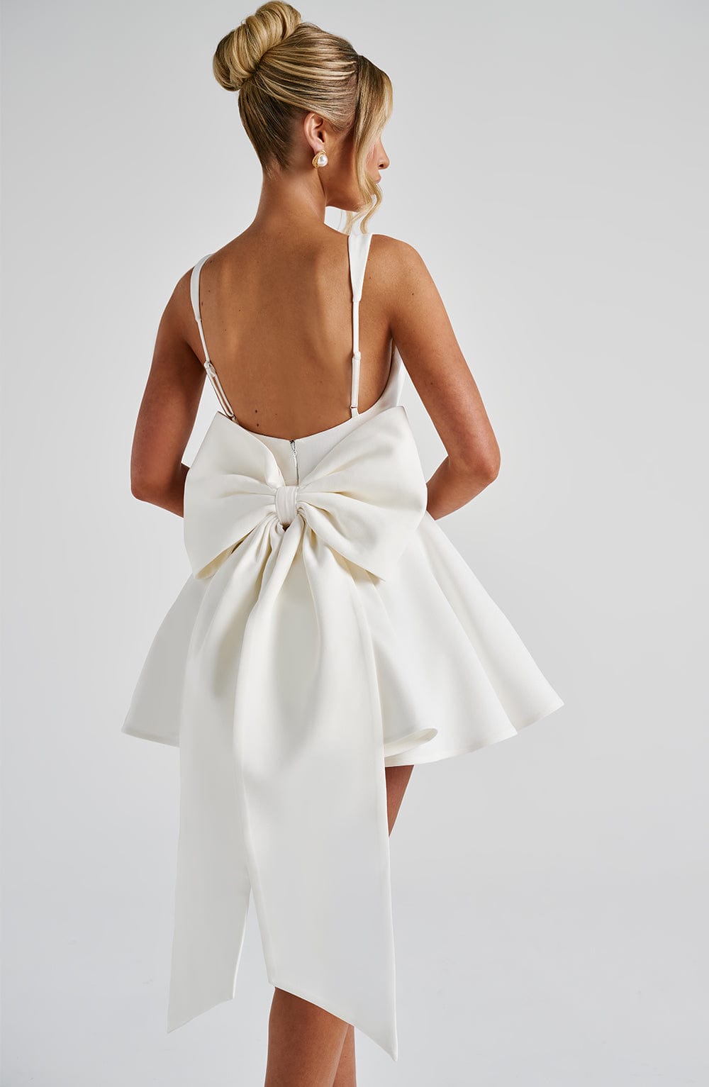 Luvrefashion | Ivory Rue Mini Dress in XS - side view