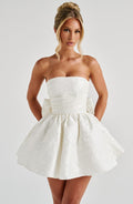 Minivestido marfil Salome