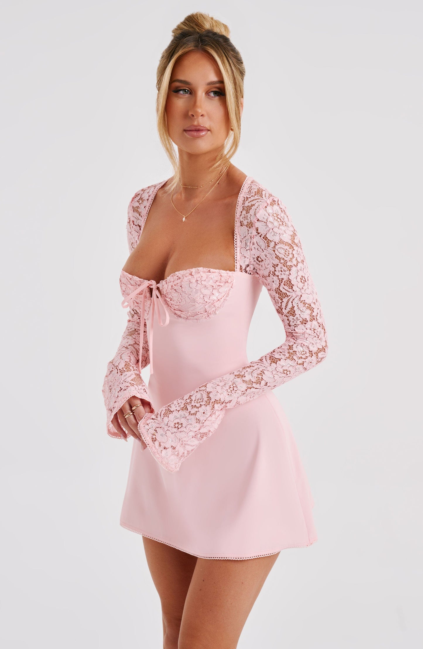 Luvrefashion | Jacinta Blush Mini Dress in XS - image 6