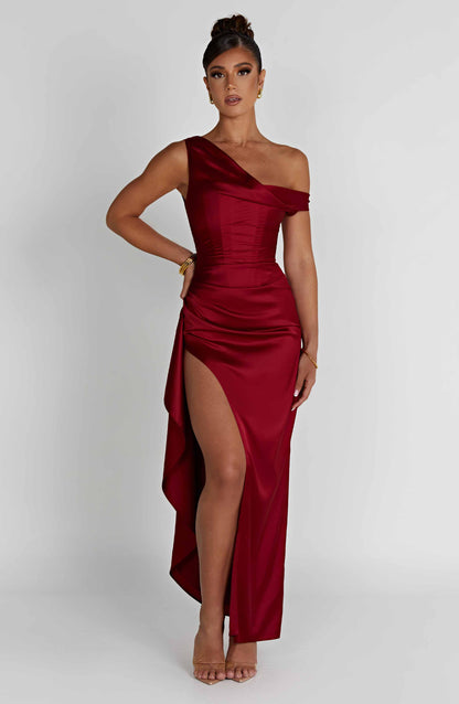 Luvrefashion | Juliene Wine Maxi Dress in XS - image 10