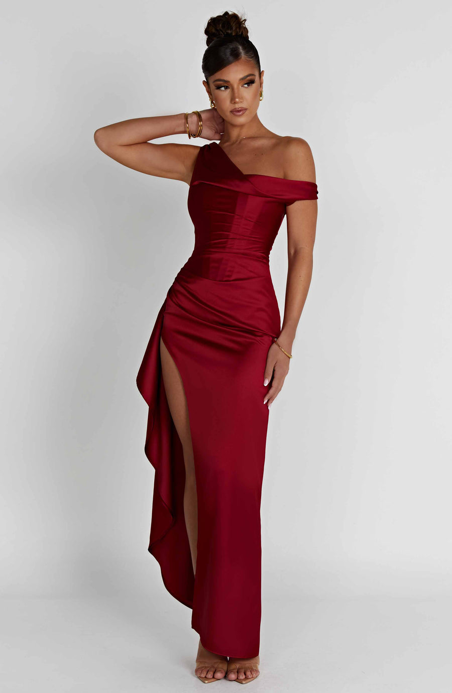 Luvrefashion | Juliene Wine Maxi Dress in XS - image 9