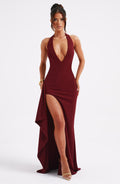 Vestido largo burdeos Luella
