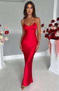 Malika Vestido Largo Rojo