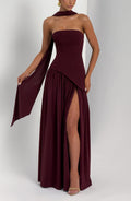 Vestido maxi de Maliyah Cherry Lacquer