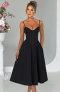 Vestido midi Mariella negro