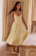 Vestido midi Mariella Lemon