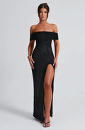 Vestido maxi negro Milani