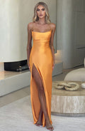 Vestido maxi Misha Tangerine