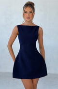 Minivestido Alana azul marino