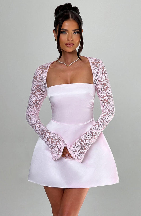 Luvrefashion | Sadie Blush Mini Dress in XS - front view