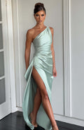 Vestido largo Ariel verde salvia